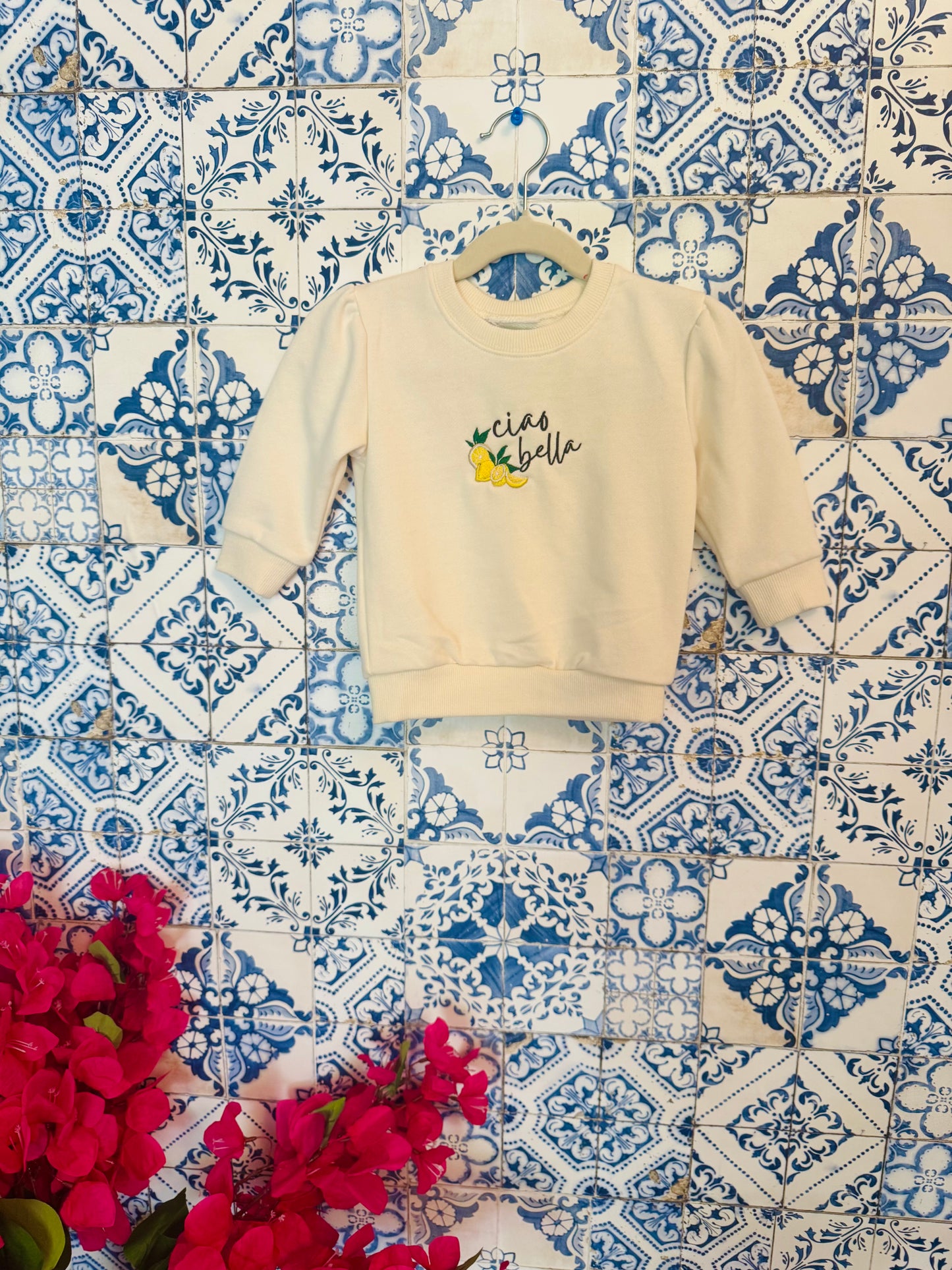 Ciao Bella Embroidered KIDS SWEATSHIRT/T-SHIRT