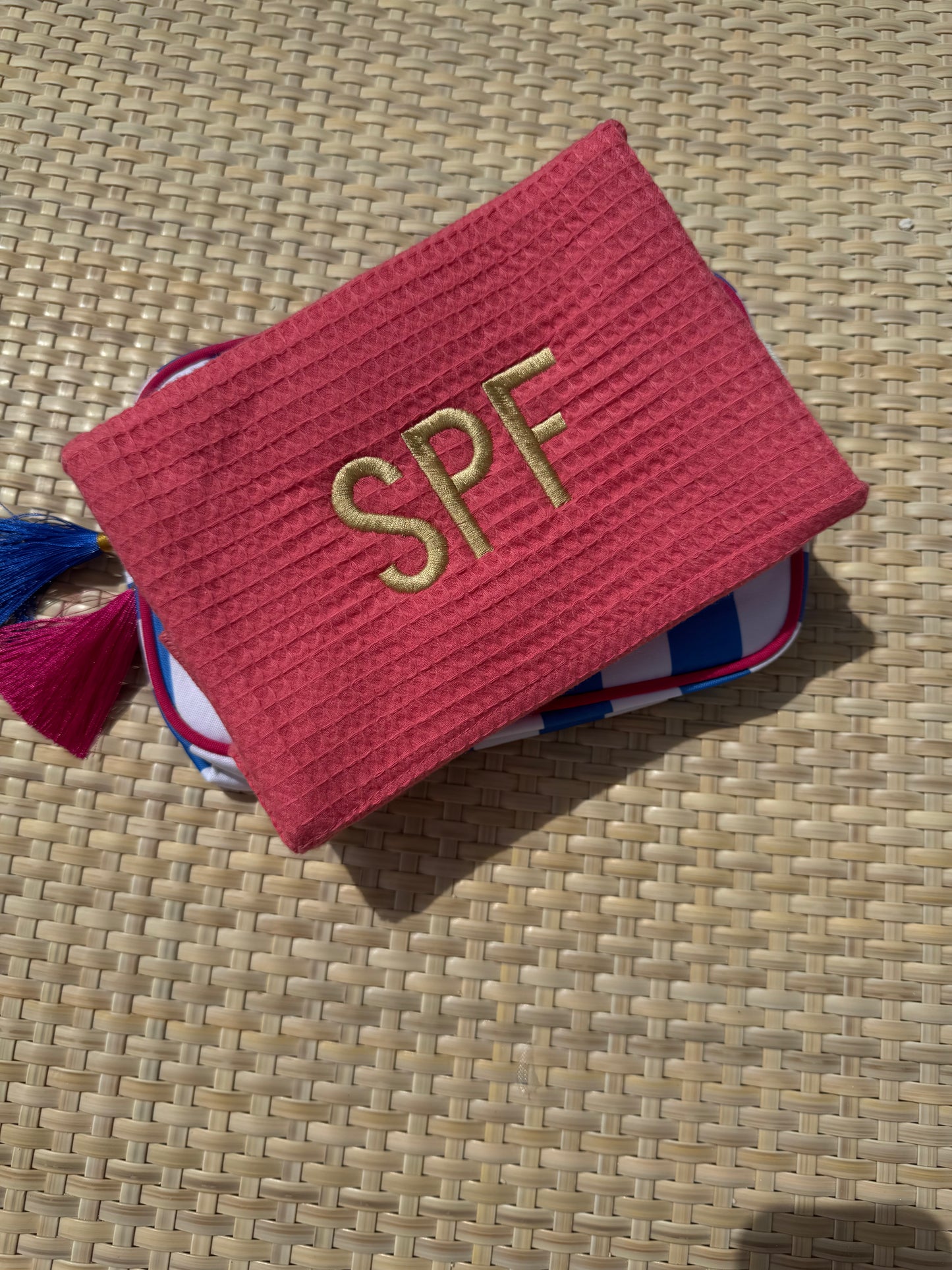 Custom Waffle Travel/Toiletry/Makeup Pouches