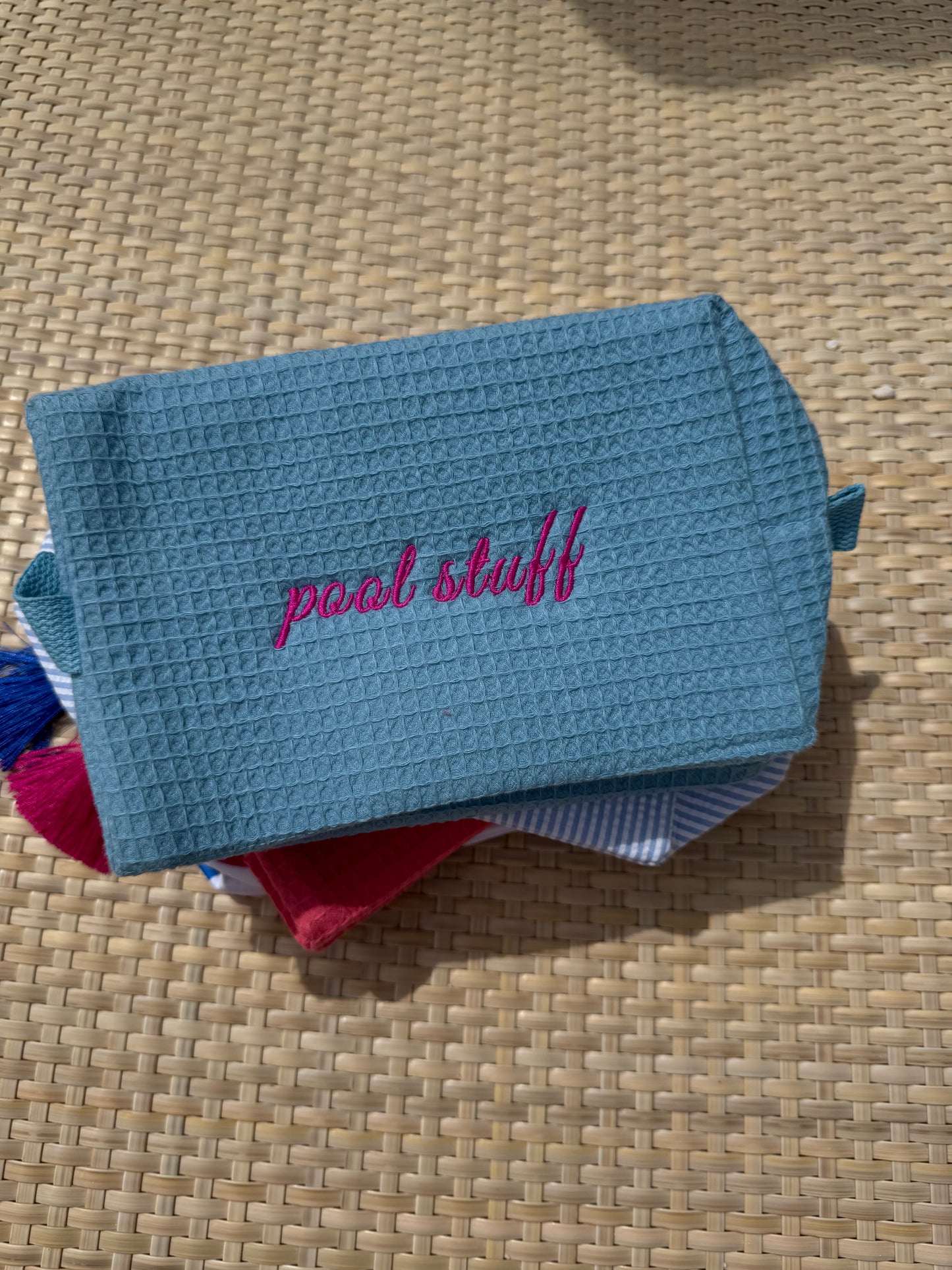 Custom Waffle Travel/Toiletry/Makeup Pouches