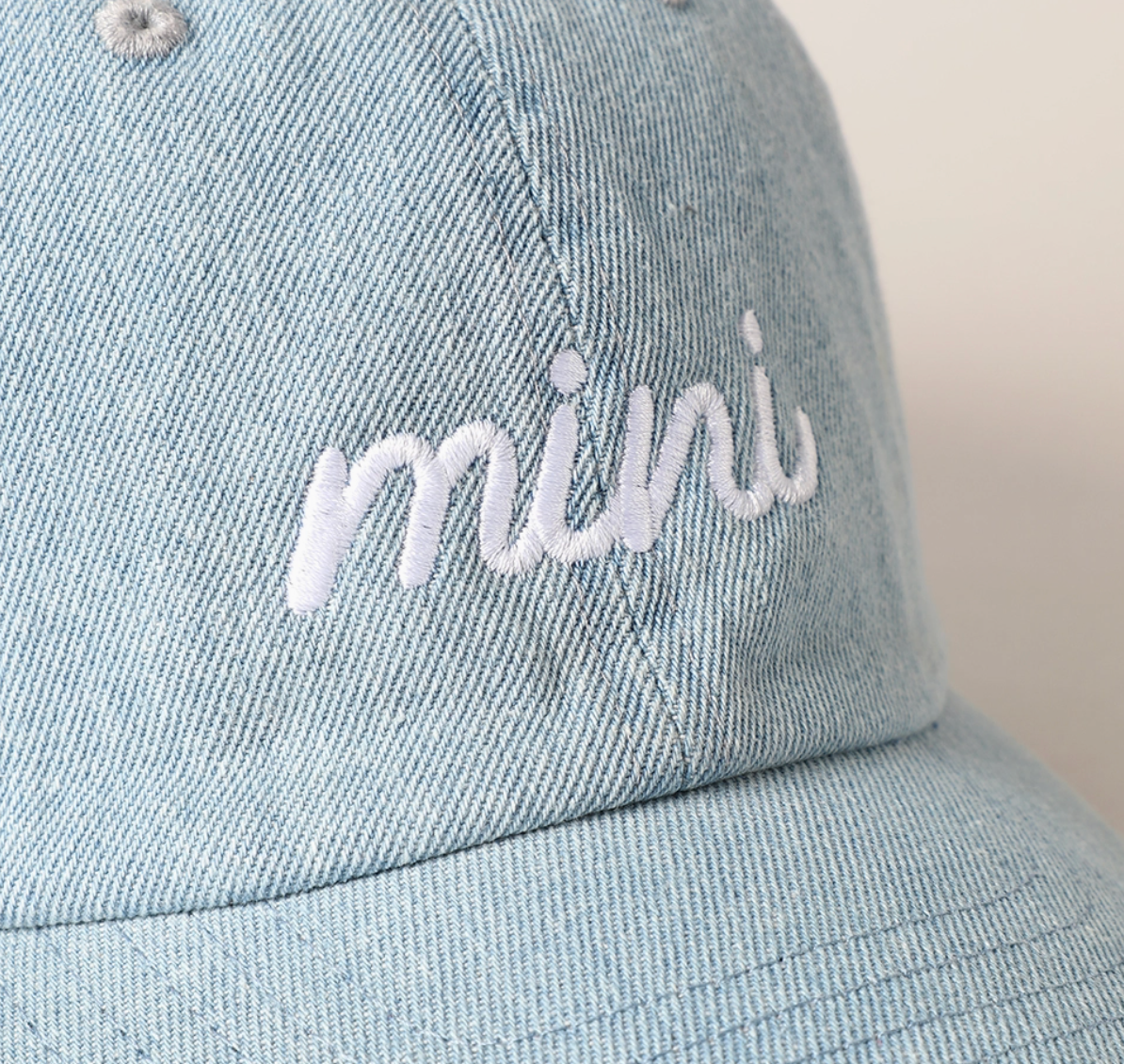 Mini Denim Baseball Cap