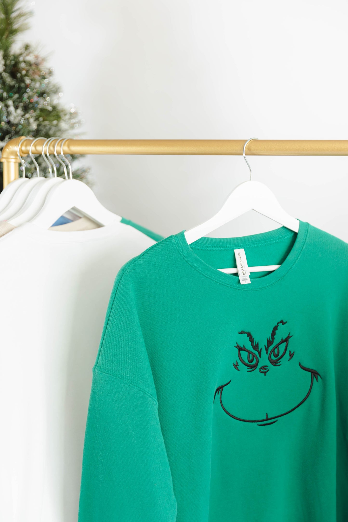 The Grinch Embroidered ADULT SWEATSHIRT