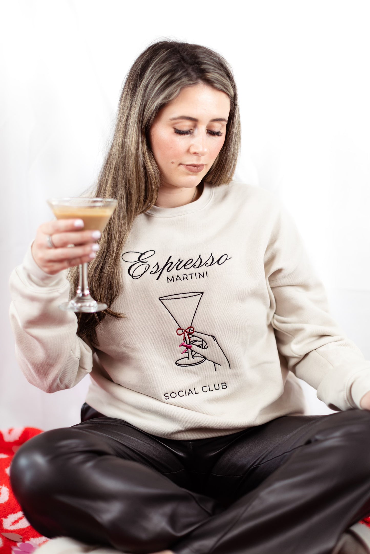 Espresso Martini Social Club Embroidered Sweatshirt
