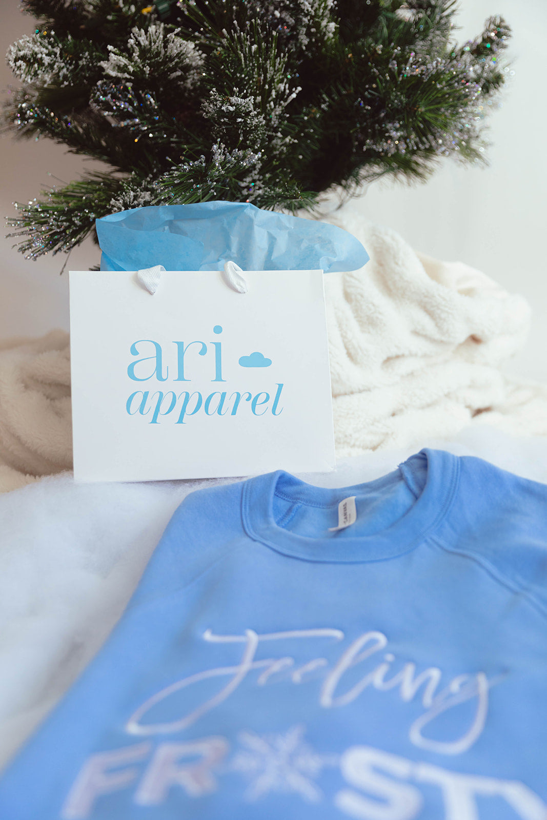 Feelin Frosty Embroidered ADULT SWEATSHIRT