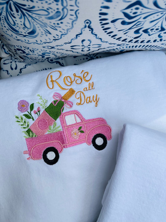 Rose All Day Embroidered Sweatshirt